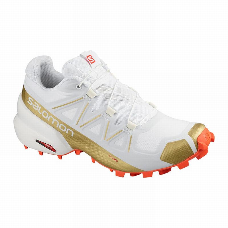 SALOMON SPEEDCROSS 5 GTS W Philippines - Women's Trail Running Shoes - White | 418527-UPL